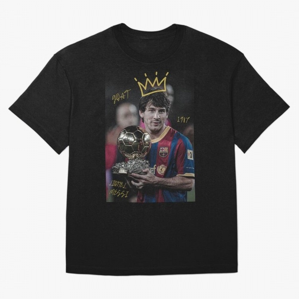 Lionel Messi - GOAT Classic T-Shirt Celebrate Fan Favorites in FIFA World Cup 2026 Spirit, Featuring Portugal, Spain and Germany, Messi and Cristiano Ronaldo, Sports Nostalgia, International Competition, Famous Players and Unforgettable Victories;