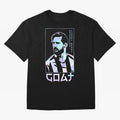 Lionel Messi Holographic Style Portrait art illustration Classic T-Shirt Relive Legendary Nights from FIFA World Cup 2026 Spirit, Connected to Brazil, Haaland, Football Festival Excitement, Trophy Ambitions, Country Rivalries and Star Player Buzz;