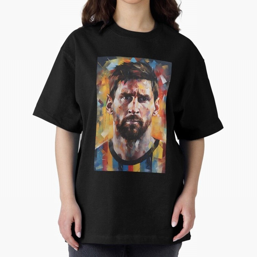Lionel Messi Oversized T-Shirt Represent FIFA World Cup 2026 USA Canada Mexico for Fans of CR7 and France and Portugal, Bringing Football Passion, Legendary Performances, Festival Vibes and Supporter Community; Ideal for Fans Who Follow Messi,