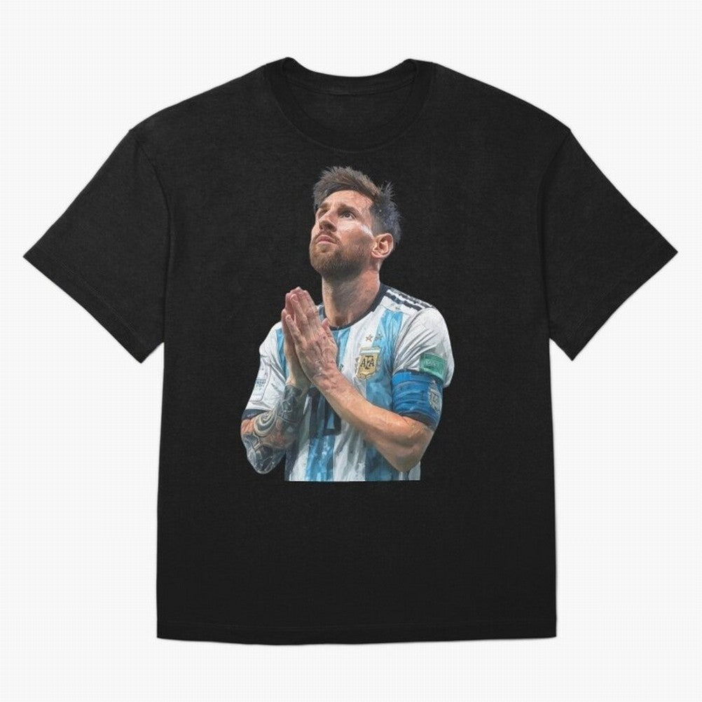 Argentina Messi Football Oversized T-Shirt Carry FIFA World Cup 2026 for Fans of Messi, CR7 and Mbappe and Germany, Bringing Sports Nostalgia, International Competition, Famous Players and Unforgettable Victories; Perfect for People Who Love