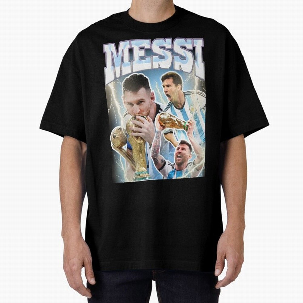 Messi Champion Vintage Retro Design Classic T-Shirt Feel FIFA World Cup 2026 USA Canada Mexico Spirit, Filled with Argentina, France and Brazil, Messi, Sports Nostalgia, International Competition, Famous Players and Unforgettable Victories; Perfect