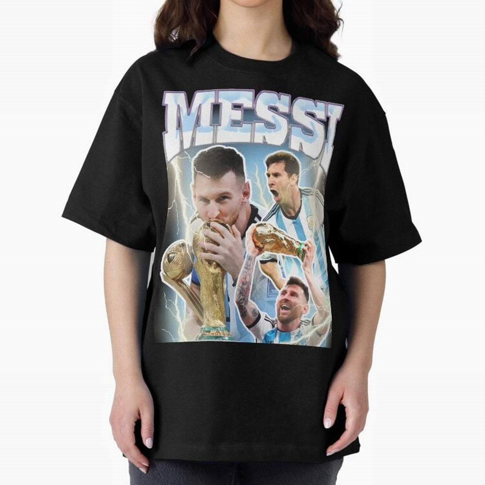 Messi Champion Vintage Retro Design Classic T-Shirt Feel FIFA World Cup 2026 USA Canada Mexico Spirit, Filled with Argentina, France and Brazil, Messi, Sports Nostalgia, International Competition, Famous Players and Unforgettable Victories; Perfect