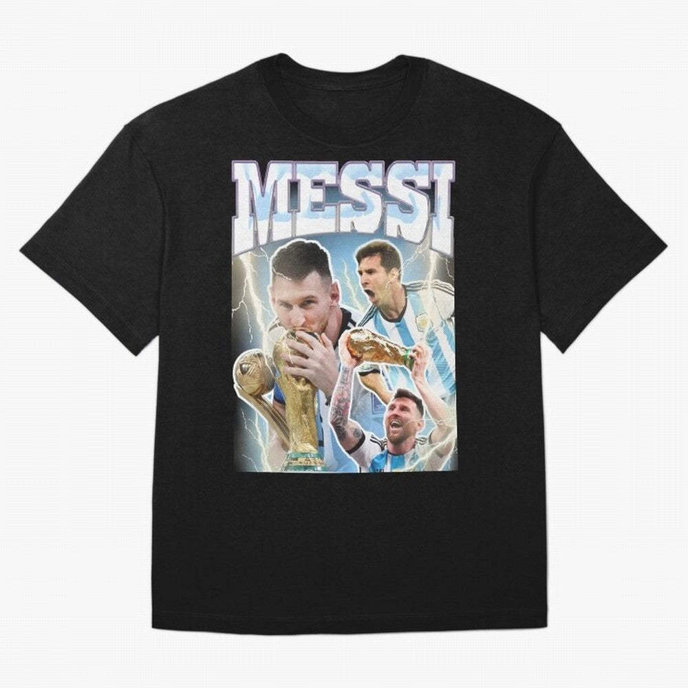 Messi Champion Vintage Retro Design Classic T-Shirt Feel FIFA World Cup 2026 USA Canada Mexico Spirit, Filled with Argentina, France and Brazil, Messi, Sports Nostalgia, International Competition, Famous Players and Unforgettable Victories; Perfect