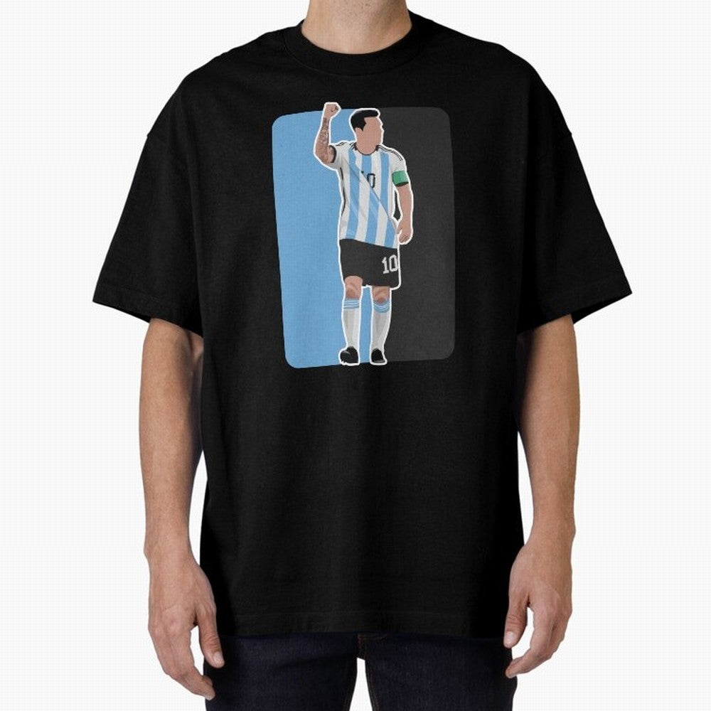 Messi World Cup 2022 Oversized T-Shirt Show Your Tournament Heart for FIFA World Cup 2026 Group Stage Spirit, Made for Germany, Mbappe, Stadium Chants, National Pride, Trophy Dreams and Unforgettable Football Memories; Ideal for Fans Who Follow