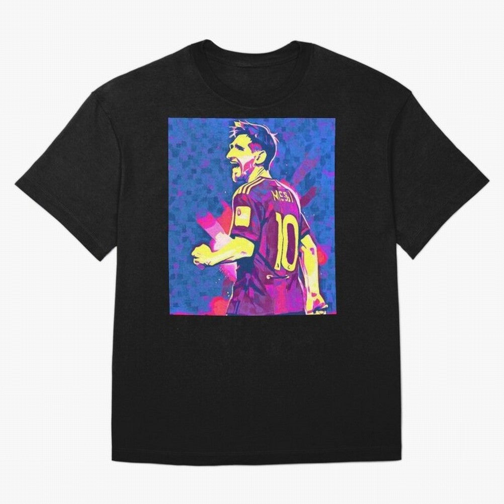 Lionel Messi art Oversized T-Shirt Follow the Final Road of FIFA World Cup 2026 Group Stage Spirit, Built around Netherlands, Cristiano Ronaldo, Championship Spirit, Famous Goals, Roaring Crowds and International Football Unity; Built for