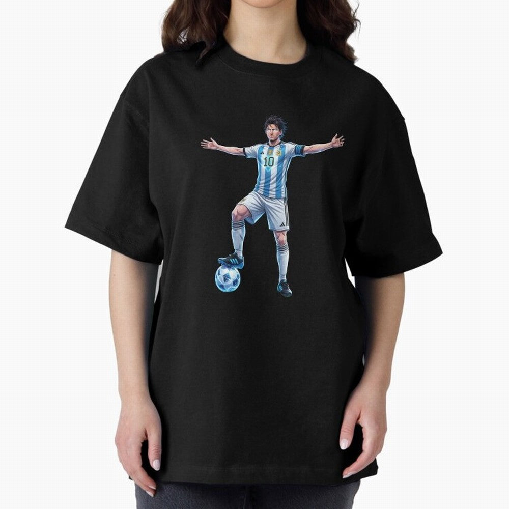 The GOAT | Anime style Classic T-Shirt Stand Proud for Global Football Passion for FIFA World Cup 2026 Group Stage, Centered on Mbappe and Neymar, Germany, Soccer Culture, Superstar Moments, National Team Dreams and Competitive Fire; Perfect for