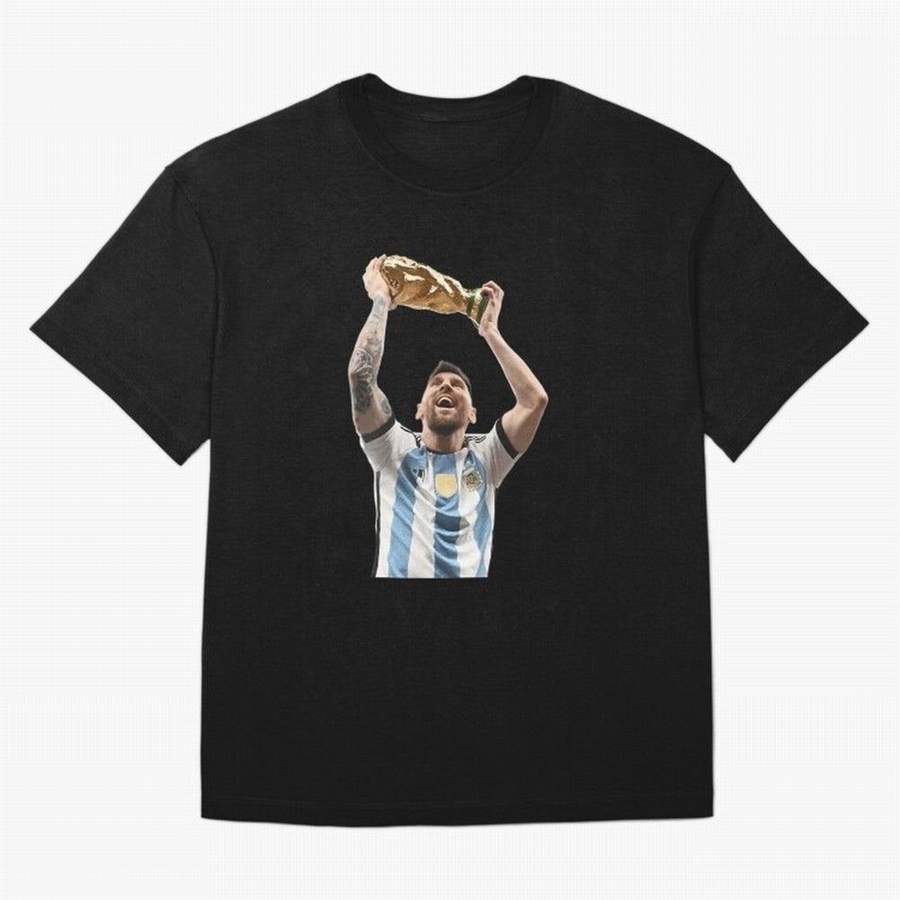 Lionel Messi Lifting The World Cup Essential T-Shirt Bring Supporter Culture to FIFA World Cup 2026 USA Canada Mexico Spirit, Made for Netherlands, Messi, Stadium Chants, National Pride, Trophy Dreams and Unforgettable Football Memories; Great for