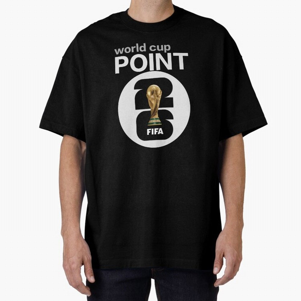 World Cup POINT Classic T-Shirt Capture the FIFA World Cup 2026 Group Stage Journey through Neymar, Haaland and Cristiano Ronaldo Highlights, Brazil Pride, Stadium Memories, Football Loyalty, International Chants and Championship Tradition; Made