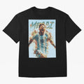 Messi The GOAT Oversized T-Shirt Build Global Football Passion for FIFA World Cup 2026 USA Canada Mexico, Highlighting Neymar, England, France and Netherlands, Fan Favorite Moments, National Team Passion, Big Match Drama and Soccer History; Built