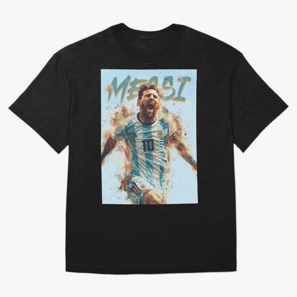 Messi The GOAT Oversized T-Shirt Build Global Football Passion for FIFA World Cup 2026 USA Canada Mexico, Highlighting Neymar, England, France and Netherlands, Fan Favorite Moments, National Team Passion, Big Match Drama and Soccer History; Built