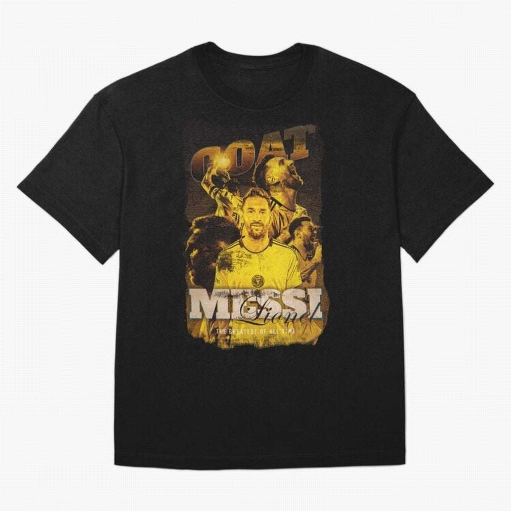 Messi The GOAT Oversized T-Shirt Wear the Spirit of Global Football Passion for FIFA World Cup 2026 USA Canada Mexico, Celebrating Messi, Neymar and Mbappe, Brazil, Sports Nostalgia, International Competition, Famous Players and Unforgettable