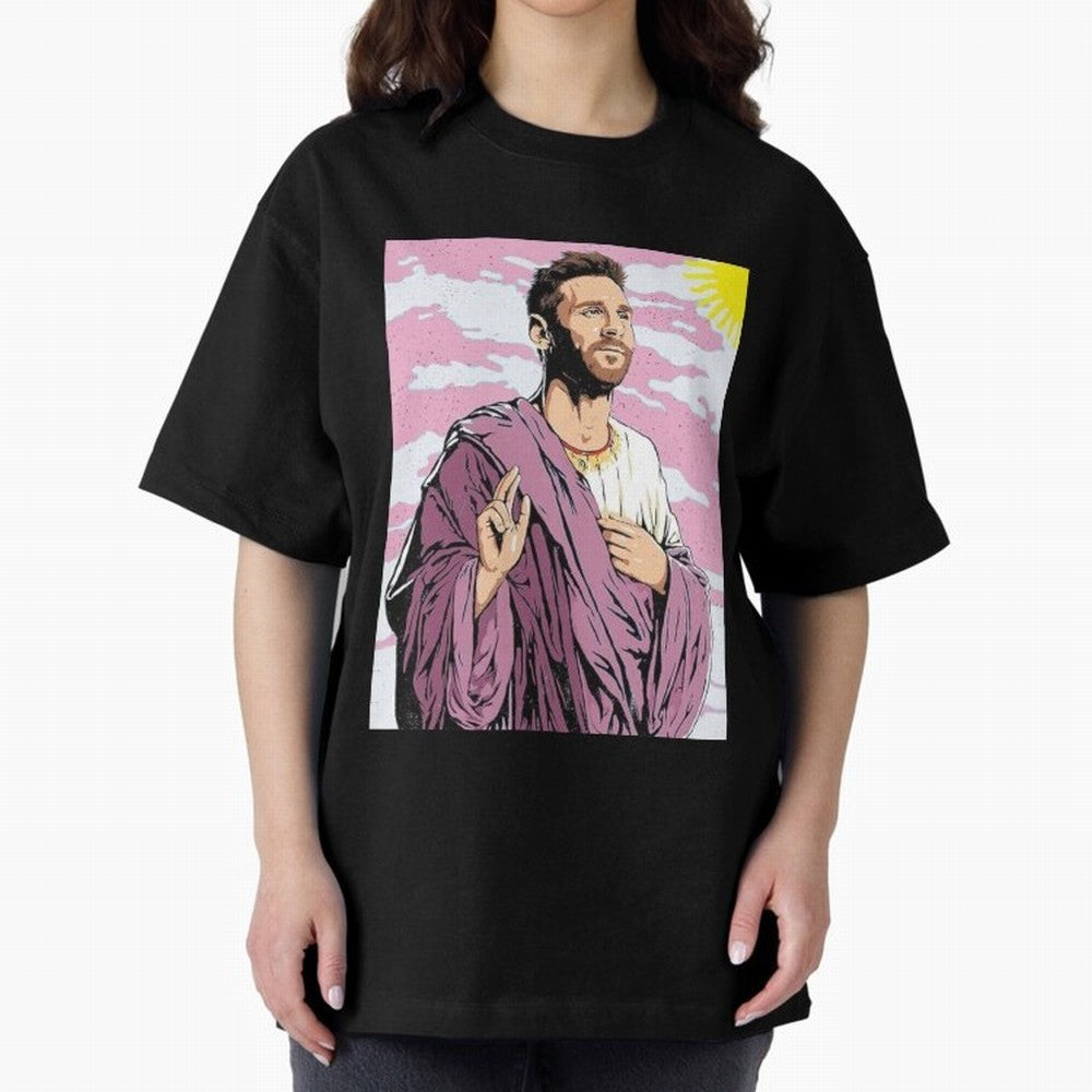 Messi the best Oversized T-Shirt Bring Bold Fan Energy to Global Football Passion for FIFA World Cup 2026 USA Canada Mexico, Featuring Messi, CR7 and Mbappe, Argentina, France and Brazil, Football Festival Excitement, Trophy Ambitions, Country
