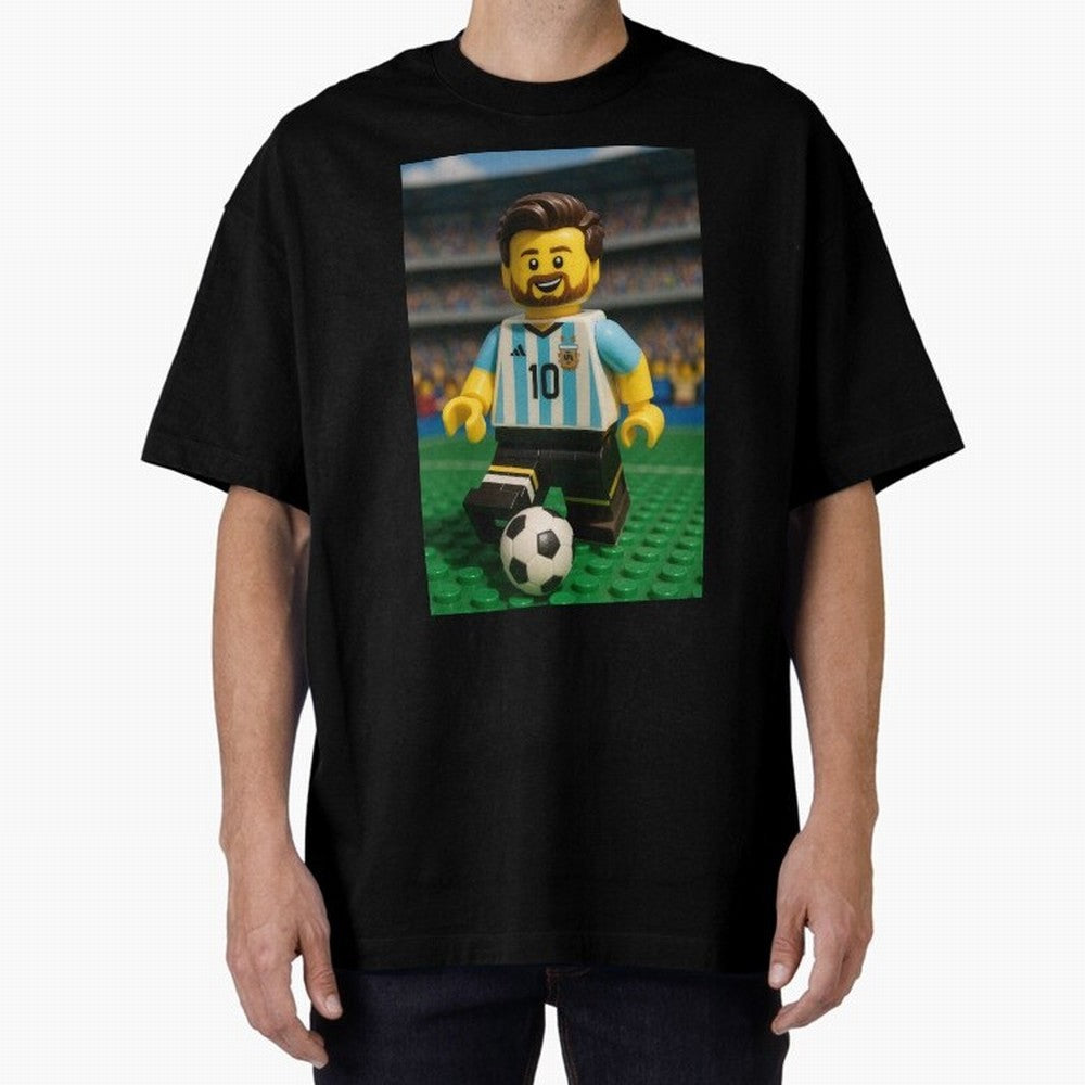 Block Leo Oversized T-Shirt Feel the Trophy Chase of Match Day Hype around FIFA World Cup 2026, Neymar, Haaland and Cristiano Ronaldo, Brazil, Goal Celebration Energy, Supporter Heritage, Football Icons and Worldwide Tournament Joy; Made for Die