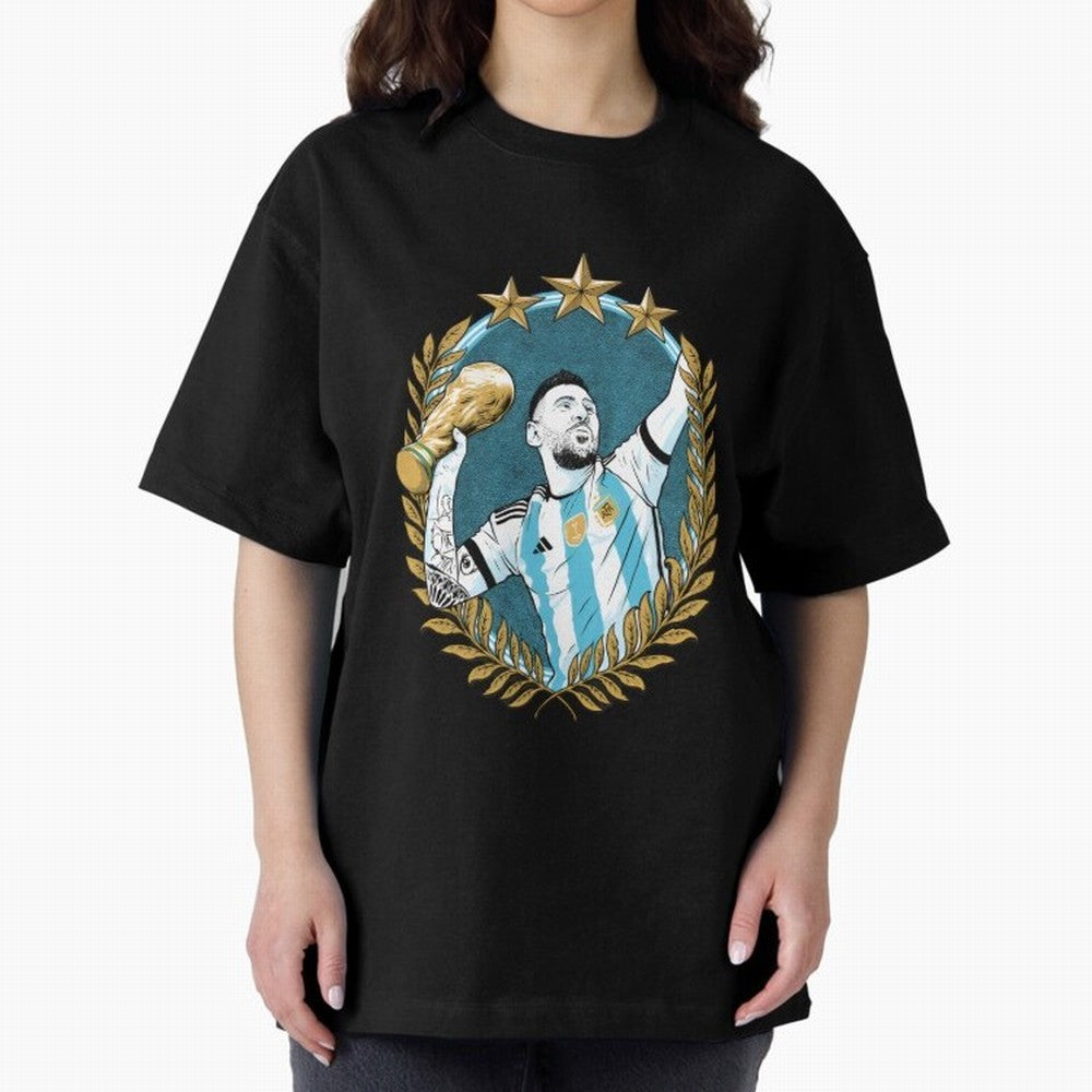 Lionel messi World Champion Classic T-Shirt Follow the FIFA World Cup 2026 USA Canada Mexico Journey through Messi, Neymar and Mbappe Highlights, Argentina and Brazil Pride, Vintage Soccer Flavor, Modern Football Stars, National Flags and Final