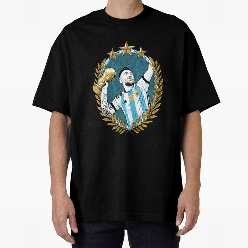 Lionel messi World Champion Classic T-Shirt Follow the FIFA World Cup 2026 USA Canada Mexico Journey through Messi, Neymar and Mbappe Highlights, Argentina and Brazil Pride, Vintage Soccer Flavor, Modern Football Stars, National Flags and Final