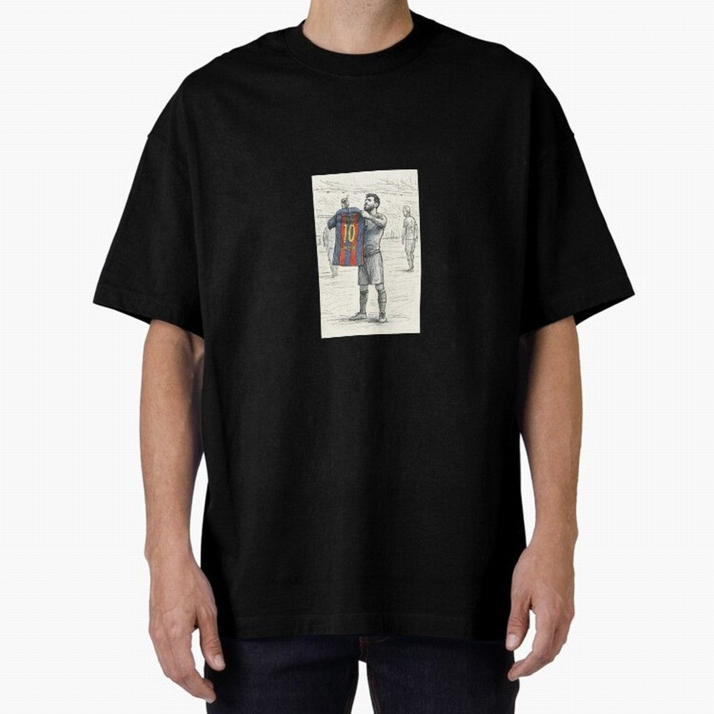 Lionel Messi Iconic Celebration Urban Sketch Classic T-Shirt Bring Supporter Culture to the FIFA World Cup 2026 USA Canada Mexico Journey through Messi, CR7 and Mbappe Highlights, Netherlands Pride, Soccer Culture, Superstar Moments, National Team