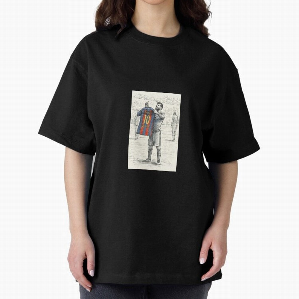 Lionel Messi Iconic Celebration Urban Sketch Classic T-Shirt Bring Supporter Culture to the FIFA World Cup 2026 USA Canada Mexico Journey through Messi, CR7 and Mbappe Highlights, Netherlands Pride, Soccer Culture, Superstar Moments, National Team