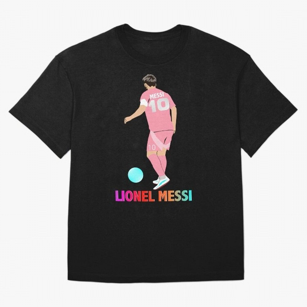 Lionel Messi illustration Oversized T-Shirt Celebrate Unforgettable Nights in Match Day Hype around FIFA World Cup 2026 Group Stage, Messi, Spain, Fan Favorite Moments, National Team Passion, Big Match Drama and Soccer History; Ideal for Passionate