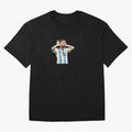 Lionel Messi Argentina Celebration Sticker Oversized T-Shirt Enjoy the FIFA World Cup 2026 USA Canada Mexico Journey through Haaland Highlights, Brazil Pride, Soccer Culture, Superstar Moments, National Team Dreams and Competitive Fire; Created for