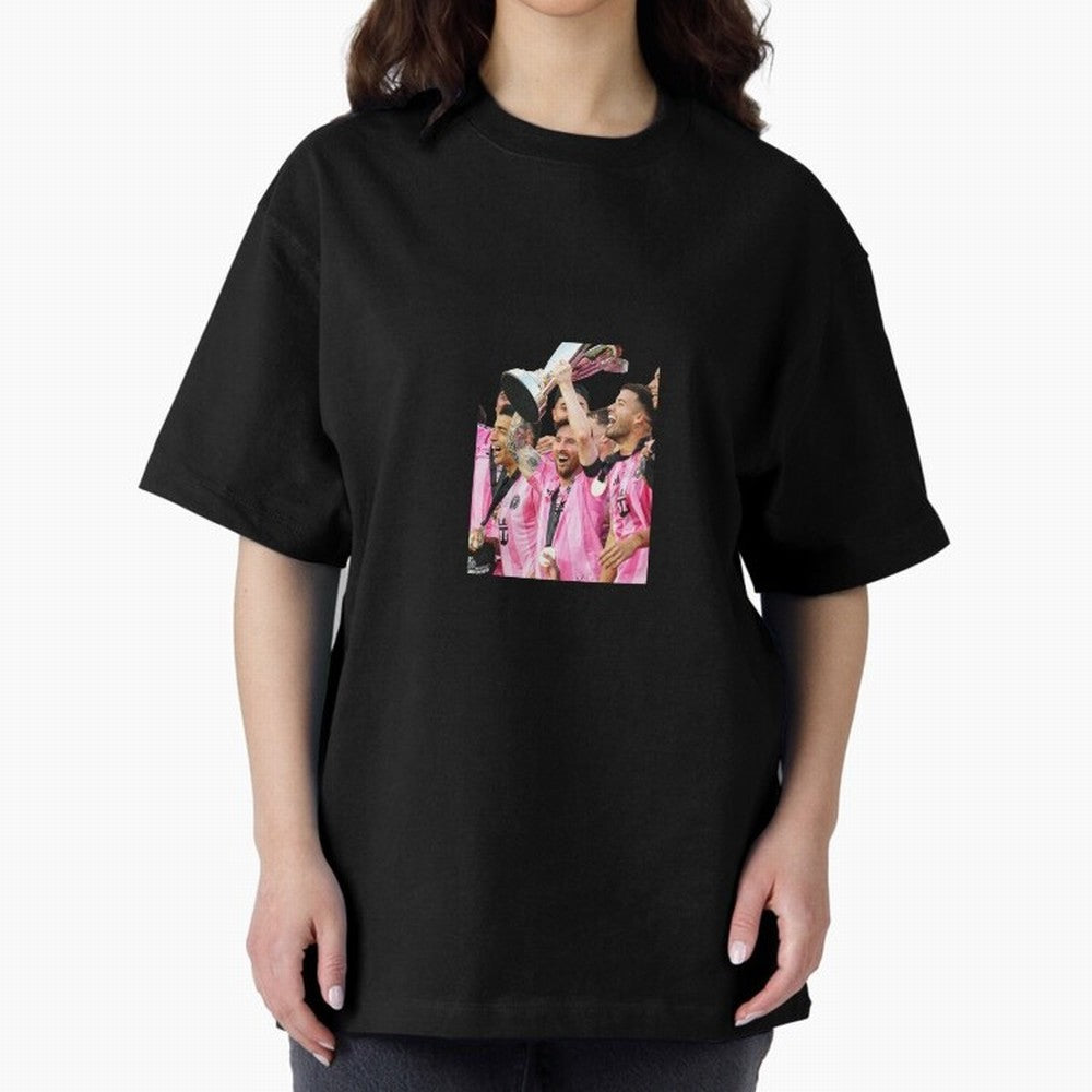 Inter Miami MLS Oversized T-Shirt Keep the Match Day Mood of Global Football Passion for FIFA World Cup 2026, Built around Haaland and Mbappe, England and Germany, Championship Spirit, Famous Goals, Roaring Crowds and International Football Unity;