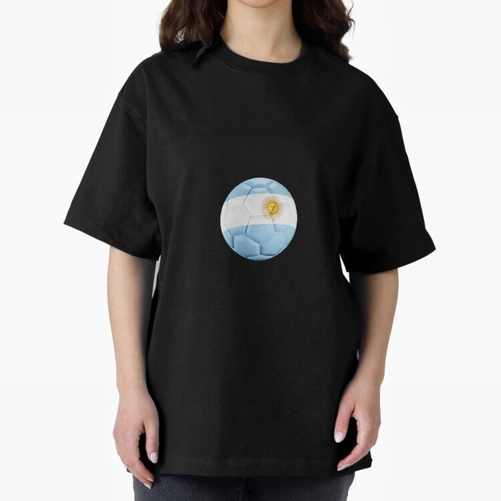 Argentina Soccer Oversized T-Shirt Celebrate Football Dreams Across FIFA World Cup 2026 USA Canada Mexico Driven by Messi, England Energy, Game Day Rituals, Football Legends, Country Pride and the Road to the Final; Created for Match Day Parties,