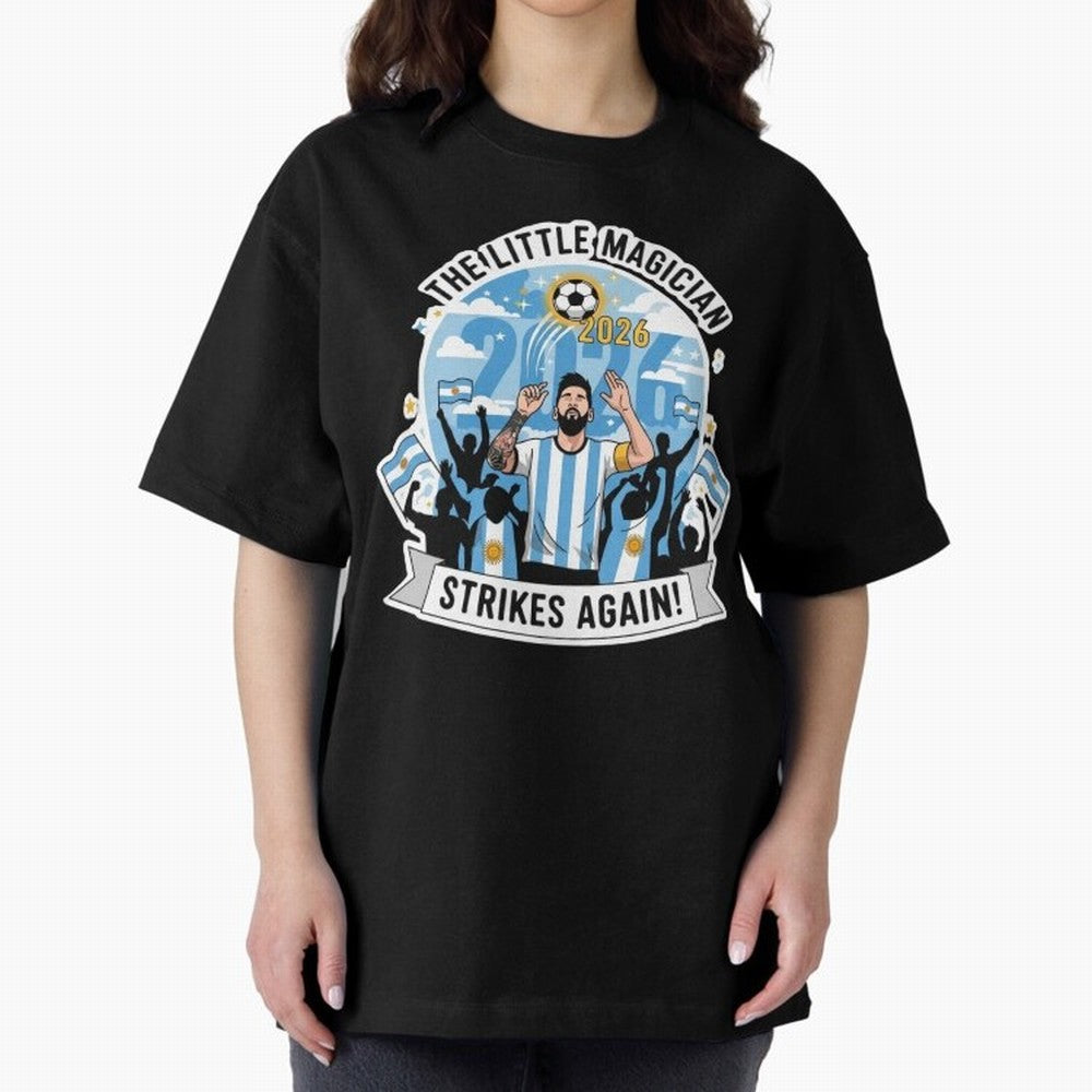Messi - the little magician strikes again Classic T-Shirt Show Fan Pride Across FIFA World Cup 2026 Filled with Cristiano Ronaldo, Haaland and CR7, England, France and Netherlands Energy, Championship Spirit, Famous Goals, Roaring Crowds and