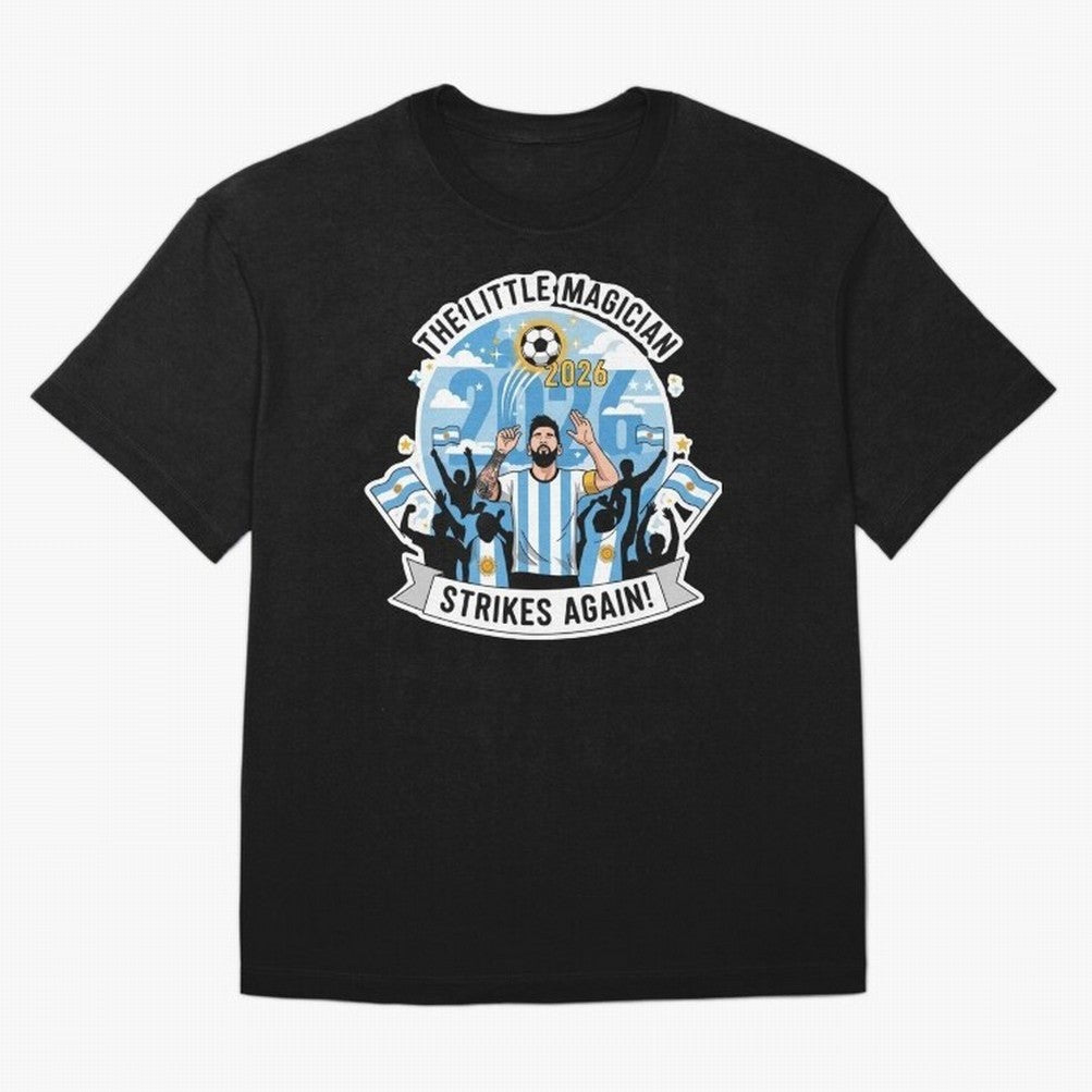 Messi - the little magician strikes again Classic T-Shirt Show Fan Pride Across FIFA World Cup 2026 Filled with Cristiano Ronaldo, Haaland and CR7, England, France and Netherlands Energy, Championship Spirit, Famous Goals, Roaring Crowds and