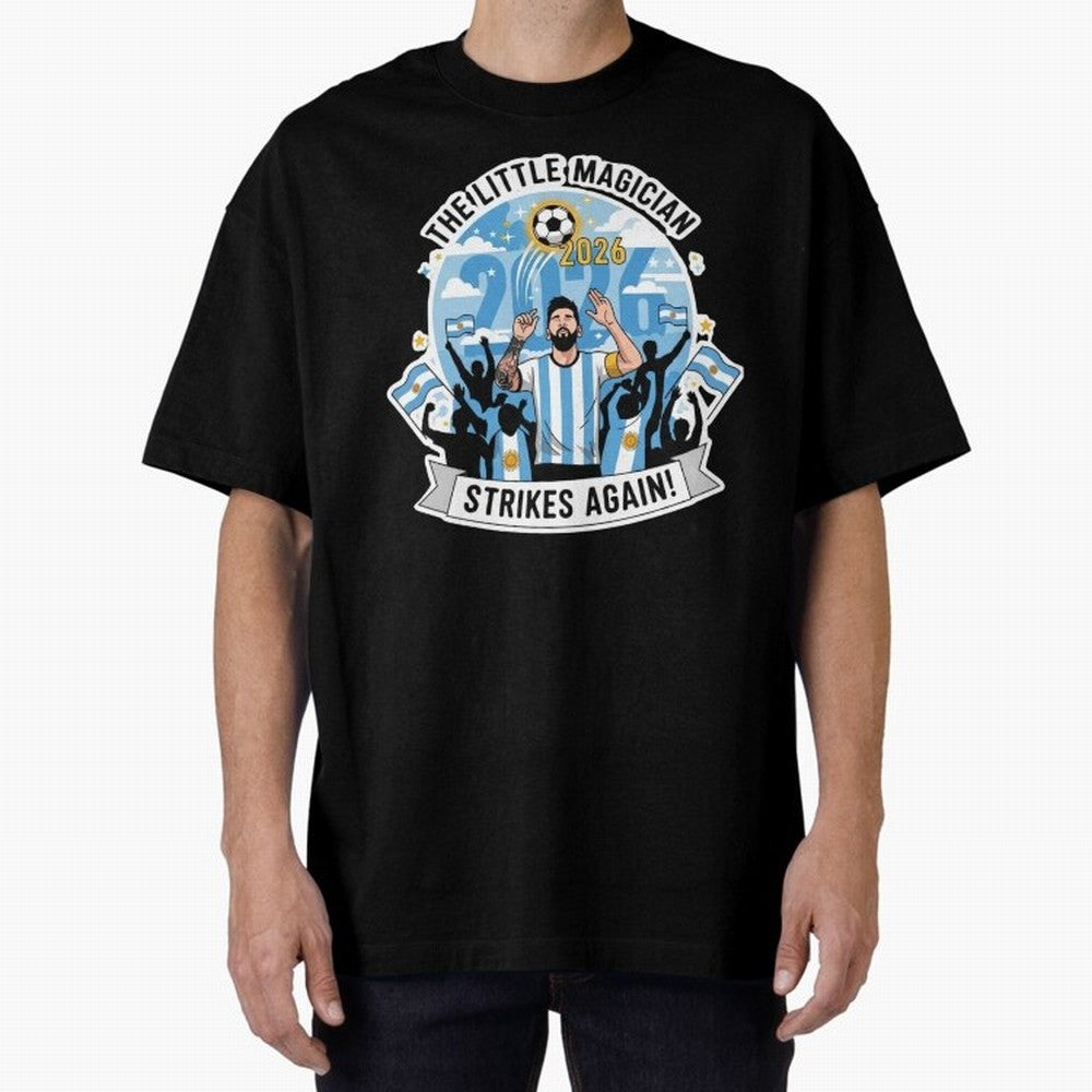 Messi - the little magician strikes again Classic T-Shirt Show Fan Pride Across FIFA World Cup 2026 Filled with Cristiano Ronaldo, Haaland and CR7, England, France and Netherlands Energy, Championship Spirit, Famous Goals, Roaring Crowds and
