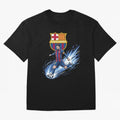 FC Barcelona Champs - The Goat Edition Oversized T-Shirt Support Match Day Hype around FIFA World Cup 2026 USA Canada Mexico, Messi, France and Portugal, Champion Mindset, Group Stage Buzz, Knockout Tension and Passionate Fan Culture; Ideal for