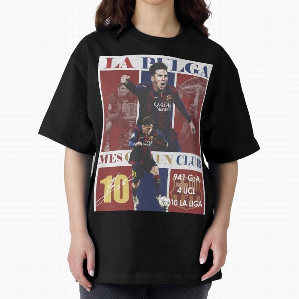 Lionel Messi 2015 Barcelona Poster- Iconic La Liga Hero Art Print Classic T-Shirt Fuel Your Fan Pride for Global Football Passion for FIFA World Cup 2026 USA Canada Mexico, Filled with CR7 and Messi, France and Portugal, Sports Nostalgia,