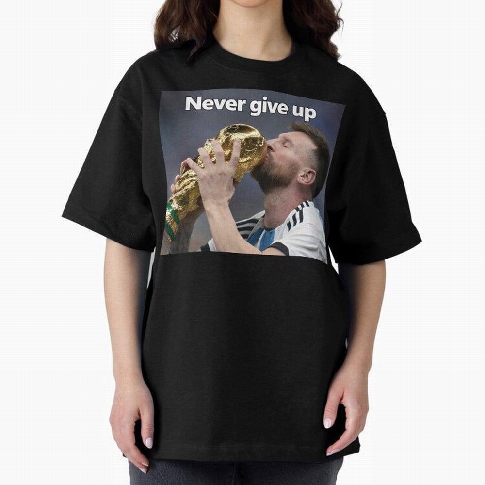 Messi Oversized T-Shirt Relive Legendary Nights from the FIFA World Cup 2026 USA Canada Mexico Journey through Messi Highlights, Brazil Pride, Match Day Excitement, Supporter Culture, Golden Goals and Global Football Passion; Built for Supporters