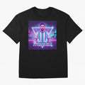 ?Argentina Football Legend Messi Cyberpunk Retro Futurist Design (Version 5) Classic T-Shirt Discover FIFA World Cup 2026 Group Stage for Fans of Cristiano Ronaldo and Portugal, Bringing Worldwide Fan Energy, Dramatic Goals, Stadium Lights and
