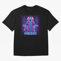?Argentina Football Legend Messi Cyberpunk Retro Futurist Design (Version 3) Classic T-Shirt Celebrate the Magic of FIFA World Cup 2026 Group Stage for Fans of Cristiano Ronaldo and Argentina, France and Brazil, Bringing Tournament Hype, Historic