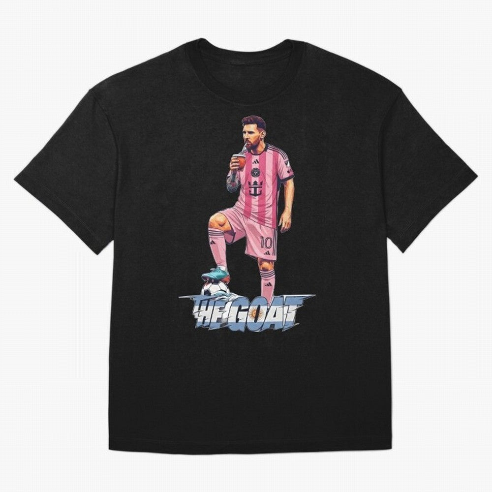 Messi Drawing Style Drinking Mate ¨C The Goat Design - Inter Miami Classic T-Shirt Bring World Football Passion into FIFA World Cup 2026 Group Stage Spirit, Filled with France, Haaland, Global Supporter Spirit, Legendary Goals, National Colors and