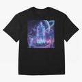 Lionel Messi (GOAT) Hologram in Futuristic Cyberpunk City (Version 3) Classic T-Shirt Stand Out with Spirit from FIFA World Cup 2026 Group Stage for Fans of Mbappe and Neymar and Brazil, Bringing Tournament Hype, Historic Matchups, Family Viewing