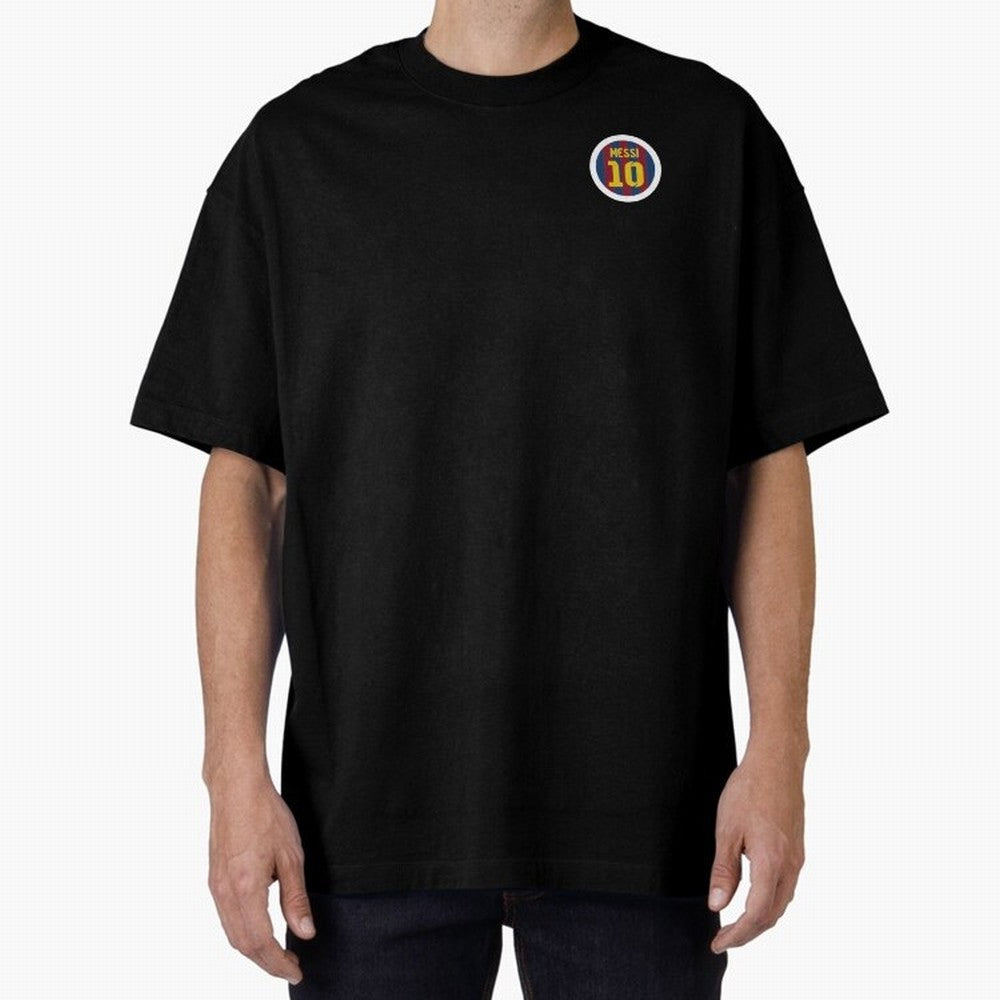 The goat, Lionel Messi Barcelona 10 Oversized T-Shirt Fuel the Hype around Global Football Passion for FIFA World Cup 2026 USA Canada Mexico, Filled with Haaland and Mbappe, Brazil, Portugal and Argentina, Sports Nostalgia, International