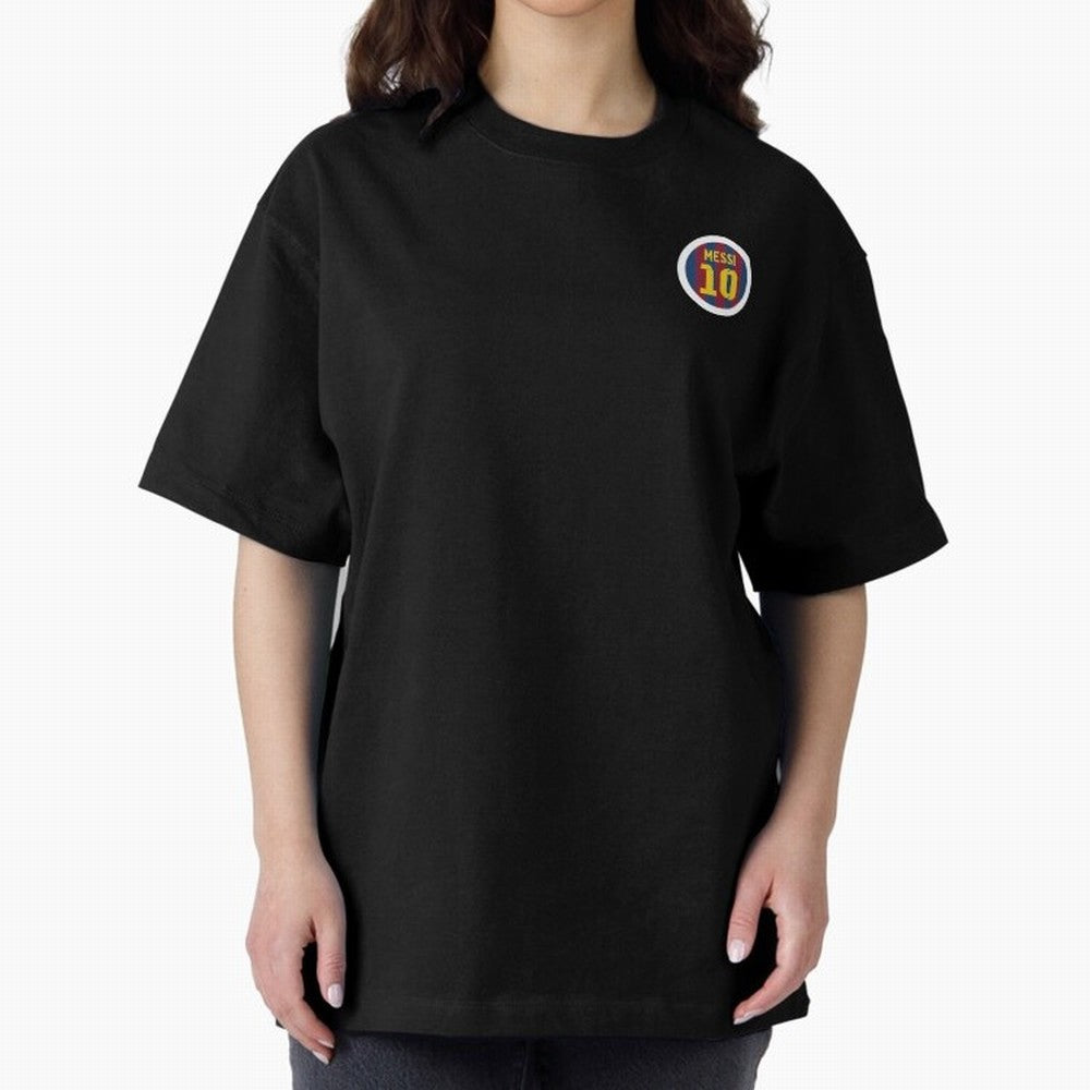 The goat, Lionel Messi Barcelona 10 Oversized T-Shirt Fuel the Hype around Global Football Passion for FIFA World Cup 2026 USA Canada Mexico, Filled with Haaland and Mbappe, Brazil, Portugal and Argentina, Sports Nostalgia, International