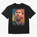Lionel Messi Football Soccer Player Colorful Modern Portrait Classic T-Shirt Carry the Dream of the FIFA World Cup 2026 USA Canada Mexico Journey through Haaland Highlights, England Pride, Vintage Soccer Flavor, Modern Football Stars, National