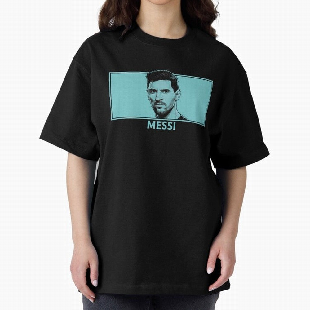 Messi Portrait - The Legend of Football Classic T-Shirt Celebrate Global Passion for FIFA World Cup 2026 Centered on Messi and Cristiano Ronaldo, Spain Energy, Worldwide Fan Energy, Dramatic Goals, Stadium Lights and Championship Celebrations;