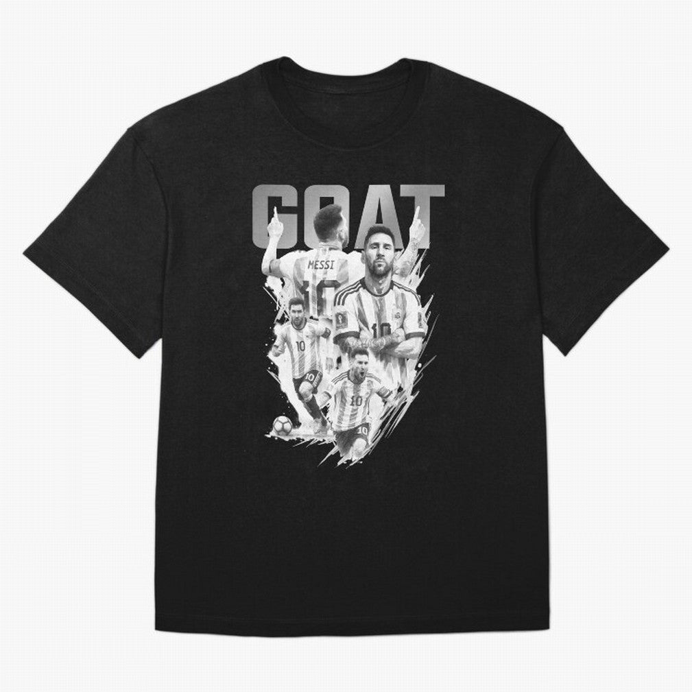 BLACK WHITE GOAT Lionel Messi watercolor illustration Classic T-Shirt Stand Proud for FIFA World Cup 2026 USA Canada Mexico for Fans of Neymar, Haaland and Cristiano Ronaldo and Germany, Bringing Game Day Rituals, Football Legends, Country Pride