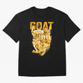 GOLD GOAT Lionel Messi watercolor illustration Oversized T-Shirt Bring Stadium Energy to FIFA World Cup 2026 for Fans of Messi, CR7 and Mbappe and England, France and Netherlands, Bringing Goal Celebration Energy, Supporter Heritage, Football Icons