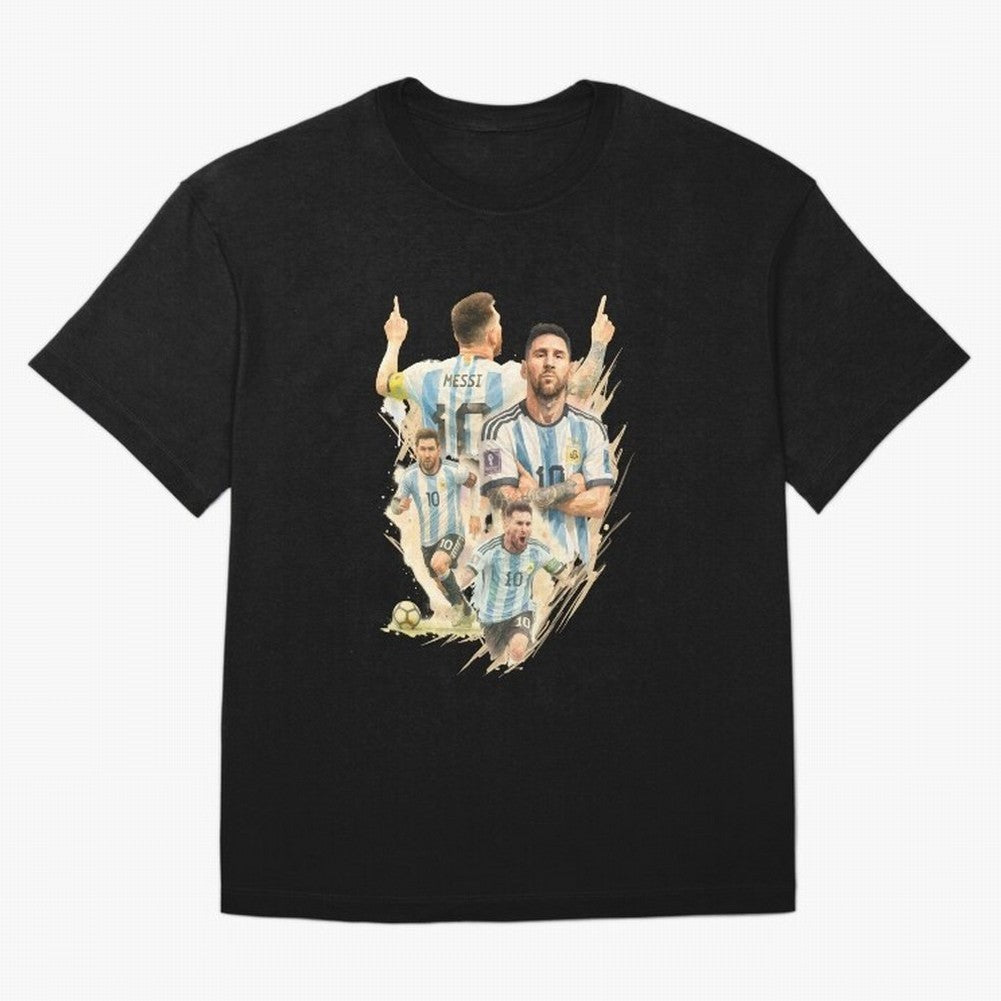 Lionel Messi watercolor illustration art Classic T-Shirt Support FIFA World Cup 2026 for Fans of Cristiano Ronaldo, Haaland and CR7 and Portugal, Bringing Football Passion, Legendary Performances, Festival Vibes and Supporter Community; Perfect for