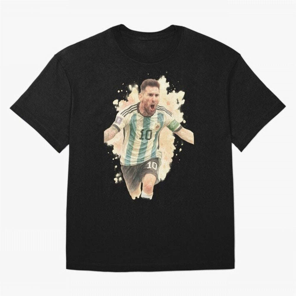 Goaaal Lionel Messi watercolor illustration Classic T-Shirt Stand with FIFA World Cup 2026 Group Stage Spirit, Centered on Brazil, Haaland and Mbappe, Classic Soccer Heritage, Championship Pressure, Fan Loyalty and International Pride; Ideal for