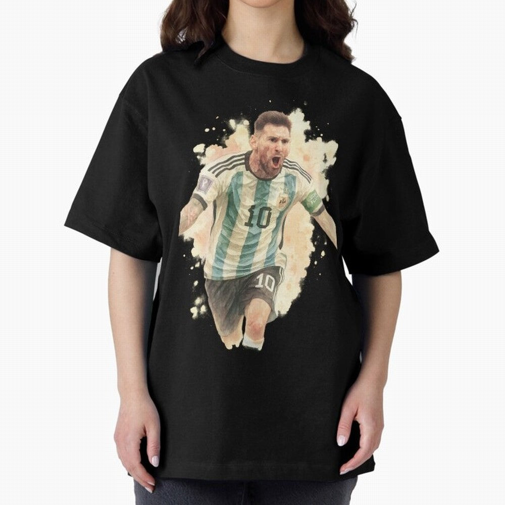 Goaaal Lionel Messi watercolor illustration Classic T-Shirt Stand with FIFA World Cup 2026 Group Stage Spirit, Centered on Brazil, Haaland and Mbappe, Classic Soccer Heritage, Championship Pressure, Fan Loyalty and International Pride; Ideal for