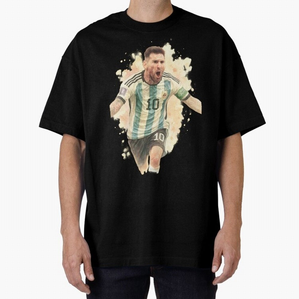 Goaaal Lionel Messi watercolor illustration Classic T-Shirt Stand with FIFA World Cup 2026 Group Stage Spirit, Centered on Brazil, Haaland and Mbappe, Classic Soccer Heritage, Championship Pressure, Fan Loyalty and International Pride; Ideal for