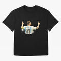 celebration Lionel Messi watercolor illustration Classic T-Shirt Celebrate the Stars of Global Football Passion for FIFA World Cup 2026, Centered on Neymar, England, Sports Nostalgia, International Competition, Famous Players and Unforgettable