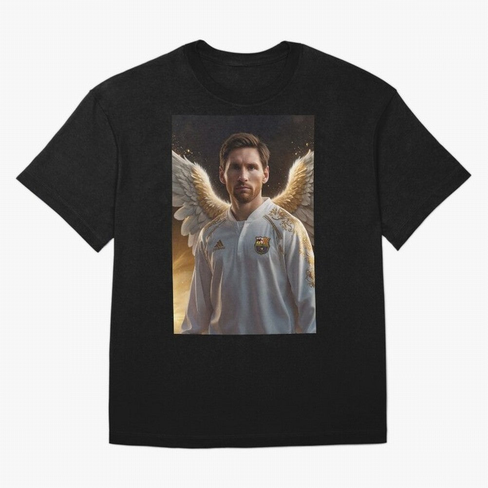 Lionel Messi An Ange Oversized T-Shirt Carry the Dream of FIFA World Cup 2026 Capturing Cristiano Ronaldo, Portugal Energy, Sports Nostalgia, International Competition, Famous Players and Unforgettable Victories; Ideal for Fans Who Follow Messi,