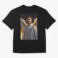 Lionel Messi An Ange Oversized T-Shirt Carry the Dream of FIFA World Cup 2026 Capturing Cristiano Ronaldo, Portugal Energy, Sports Nostalgia, International Competition, Famous Players and Unforgettable Victories; Ideal for Fans Who Follow Messi,