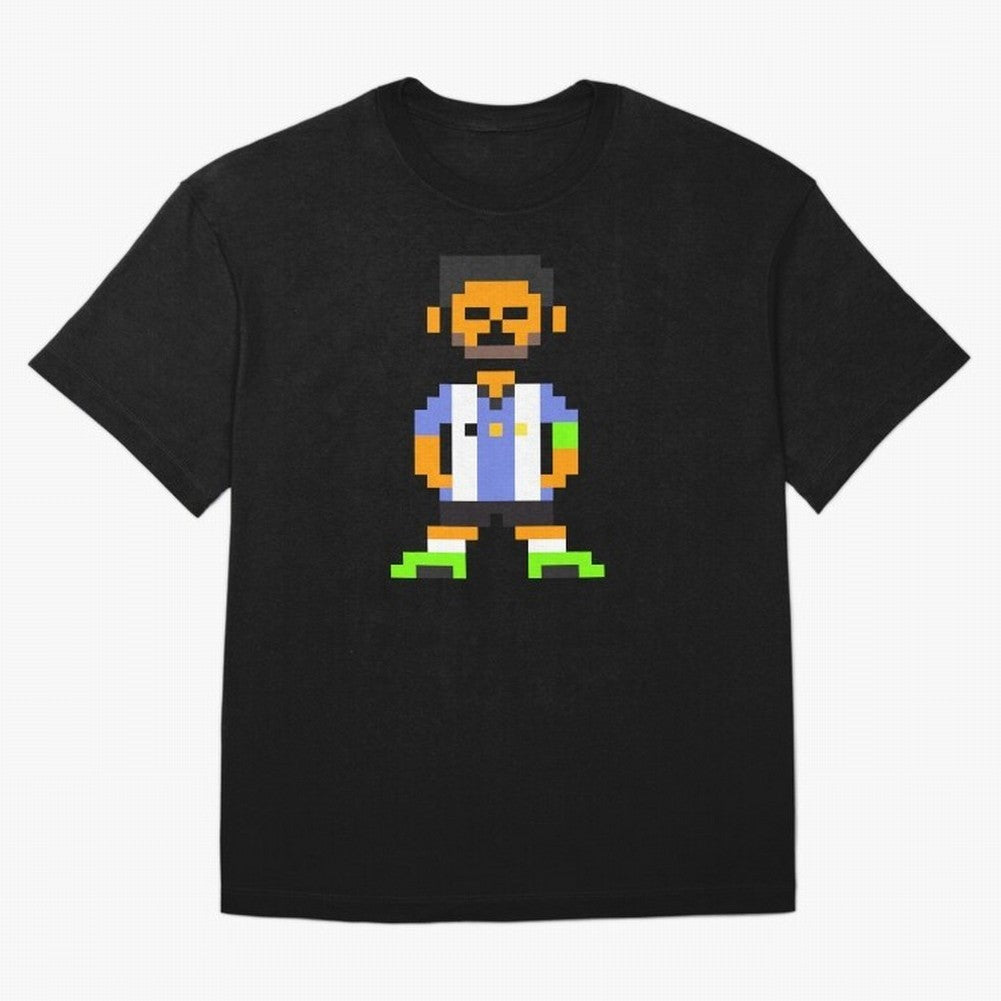 Pixel Pose Messi Oversized T-Shirt Bring Bold Fan Energy to Match Day Hype around FIFA World Cup 2026, Messi, Netherlands, Football Festival Excitement, Trophy Ambitions, Country Rivalries and Star Player Buzz; Great for Supporters Who Love