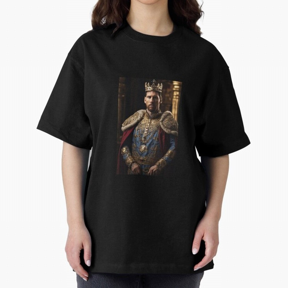 Lionel Messi, the king Oversized T-Shirt Celebrate Rivalries and Pride in the FIFA World Cup 2026 Journey through Messi, Neymar and Mbappe Highlights, Germany Pride, Vintage Soccer Flavor, Modern Football Stars, National Flags and Final Night